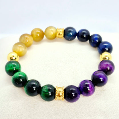 Tiger Eye Bracelet Collection in 10mm Stones