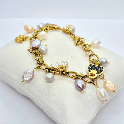 Natural Mixed Irregular Pearl Bracelet