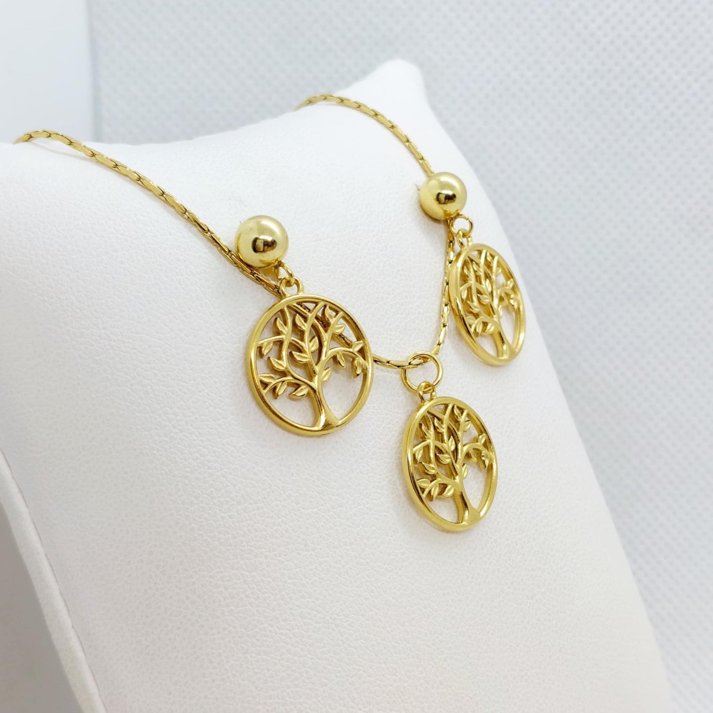 Tree of Life Set in Gold Plated Stainless Steel