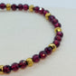 Natural Garnet Stone Bracelet with 4mm Stones