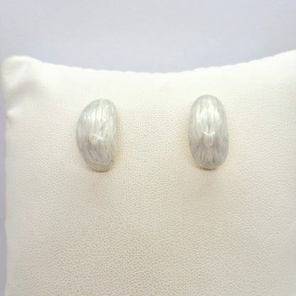 Enamel Raindrop Earrings in Gold Plated Stainless Steel