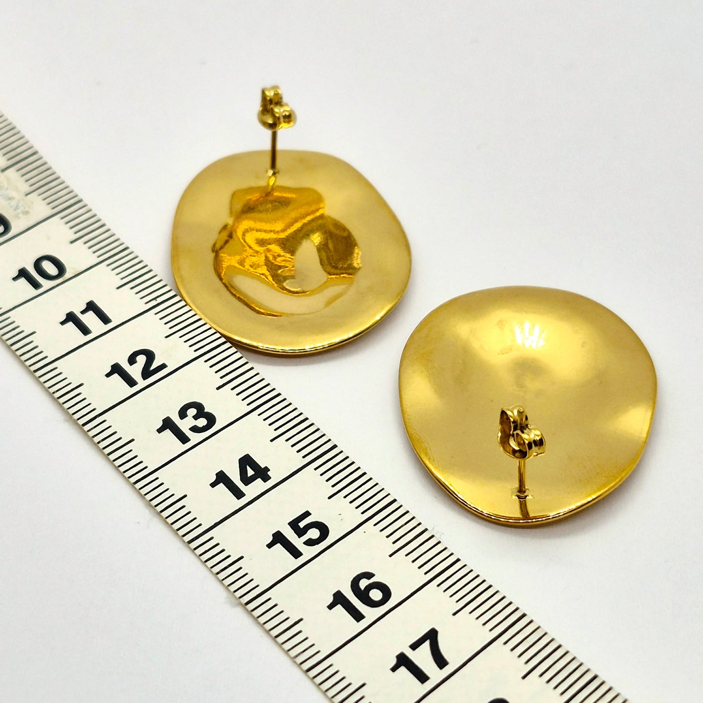 Earrings in Gold Plated Stainless Steel