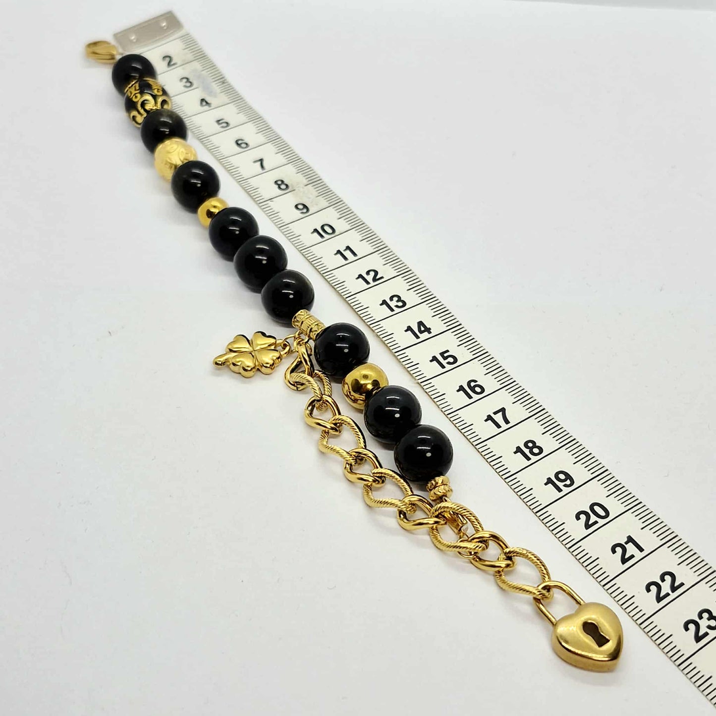 Natural Golden Obsidian Bracelet in 12mm Stones