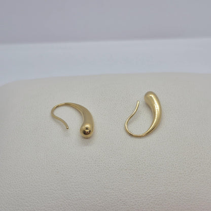 Small Raindrop Earrings in Gold Plated Stainless Steel (Copy)