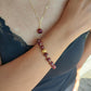 Natural AAA Ruby Stone Bracelet in 8mm Stones
