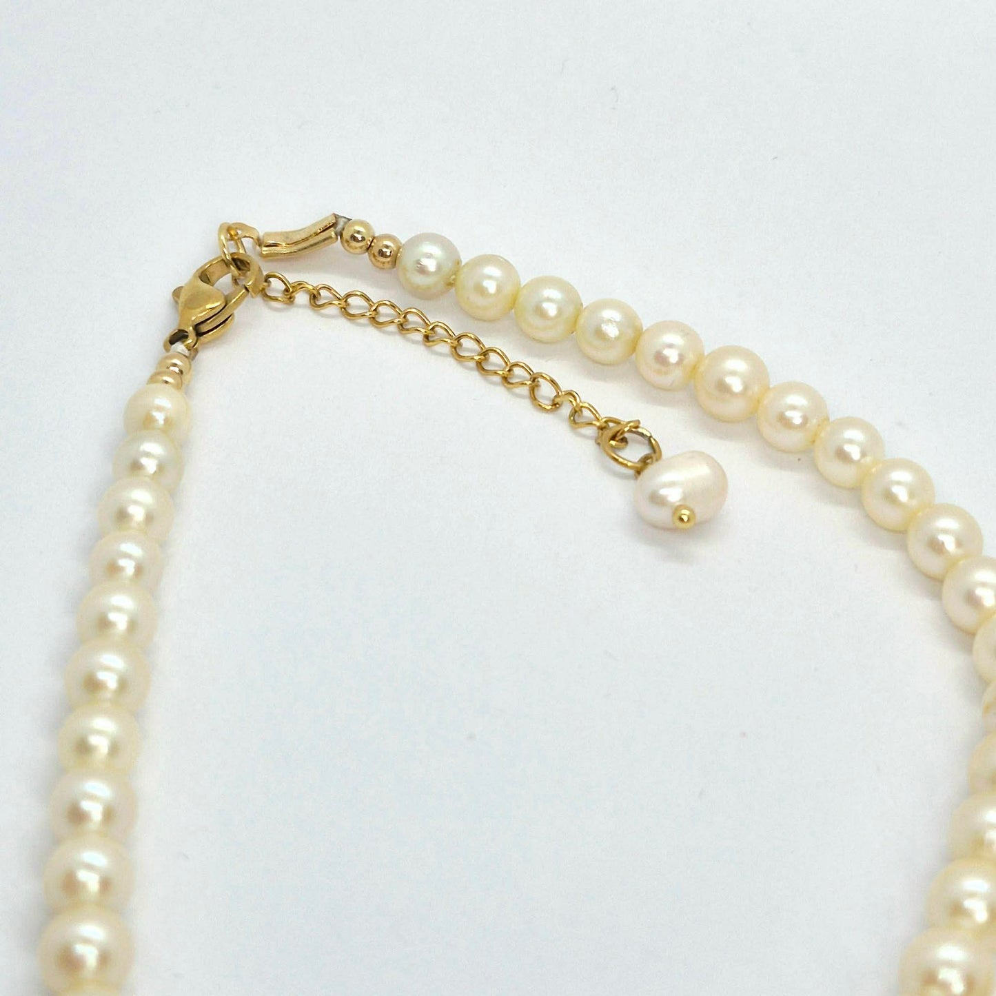 Natural Vintage Pearl Necklace Refurbished Perfect Round Pearls, Exceptional Quality