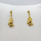 Praying Hands Stud Earrings in Gold Plated Stainless Steel