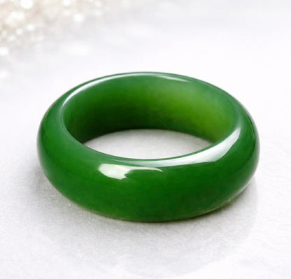 Natural Hetian Jade Ring