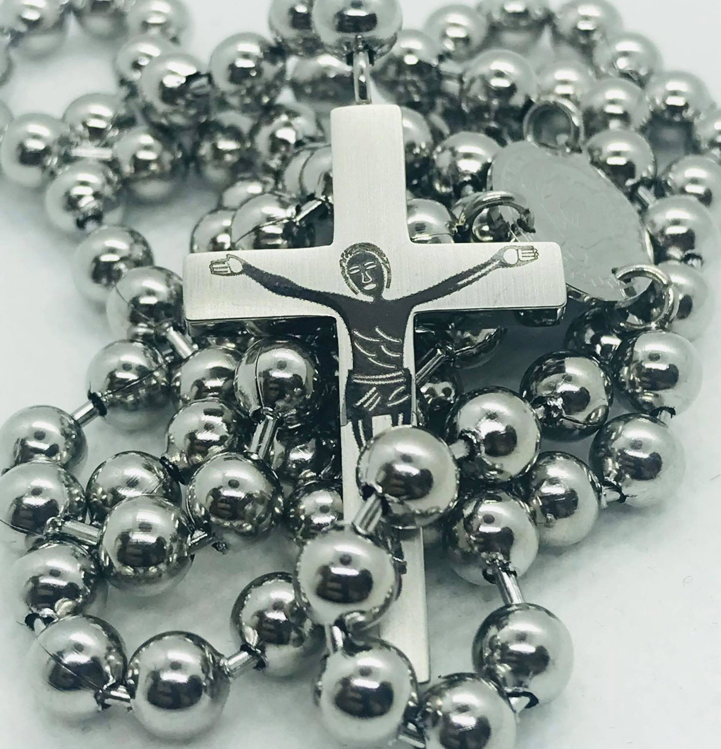 Titanium Rosary Necklace