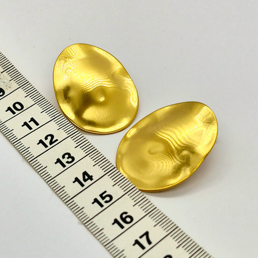 Earrings in Gold Plated Stainless Steel