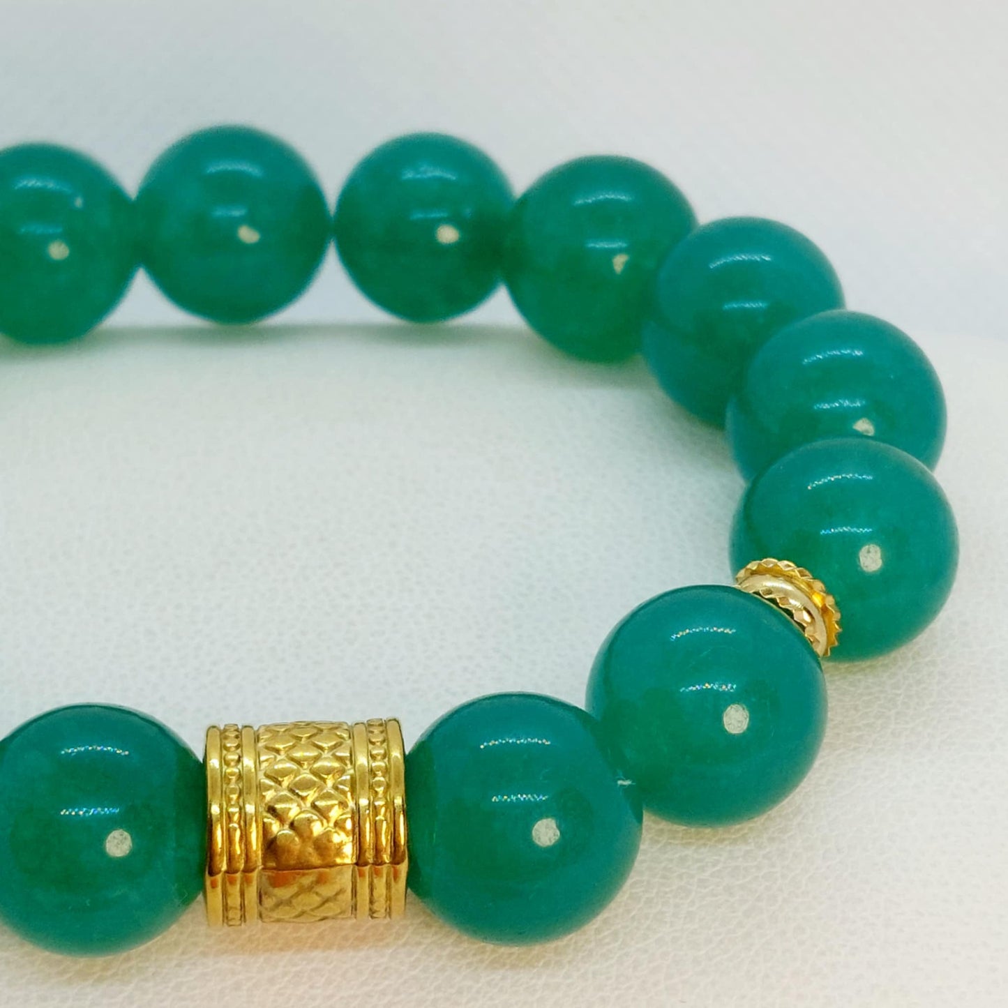 Natural Green Aventurine Bracelet in 12mm Stones