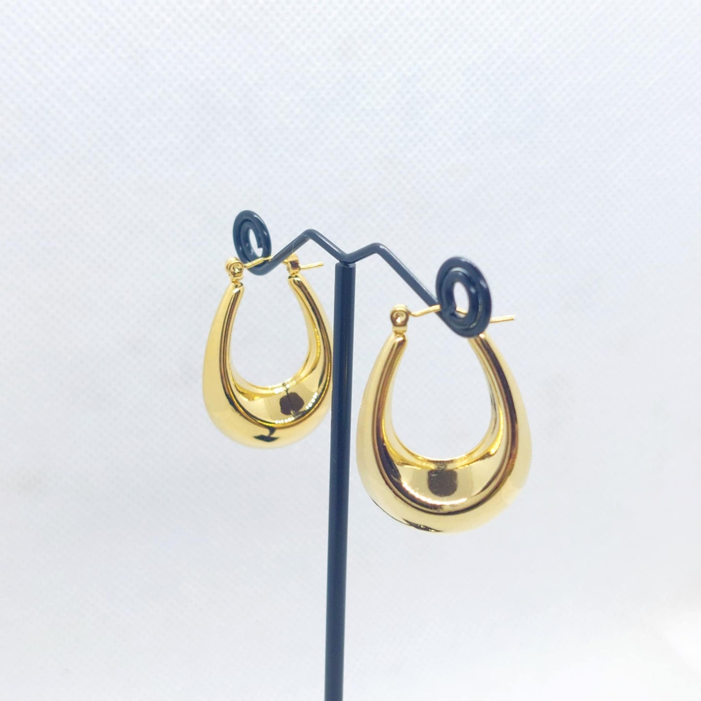 Earrings in Gold Plated Stainless Steel