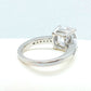 Sona Diamond 3ct Ring in Sterling Silver Lab Created