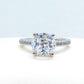 Sona Diamond 3ct Ring in Sterling Silver Lab Created