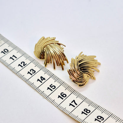 Earrings in Gold Plated Stainless Steel