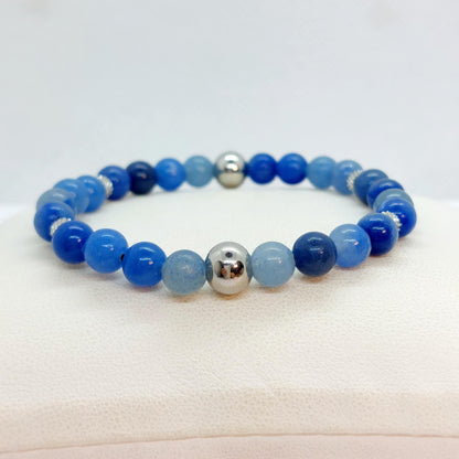 Natural Blue Aventurine Bracelet with 6mm Stones