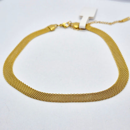 Choker Necklace in Gold Platted Stainless Steel