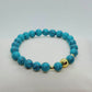 Natural Turquoise Bracelet with 8mm Stones