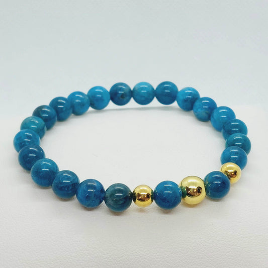 Natural Apatite Bracelet with 8mm Stones