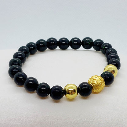 Green Goldstone Bracelet in 8mm Stones
