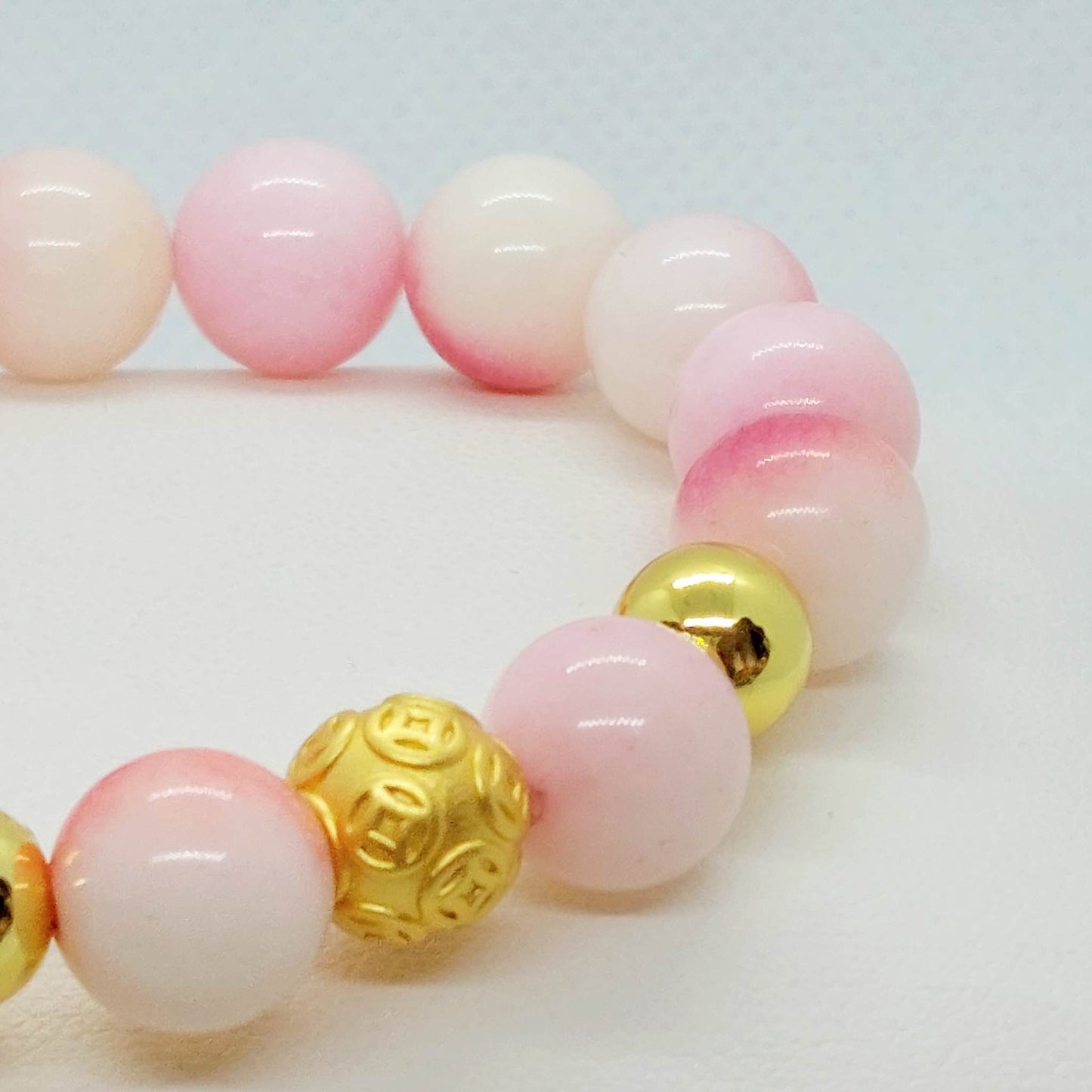 Natural Pink Jasper Bracelet in 10mm Stones