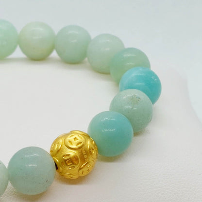 Natural Amazonite Bracelet in 10mm Stones