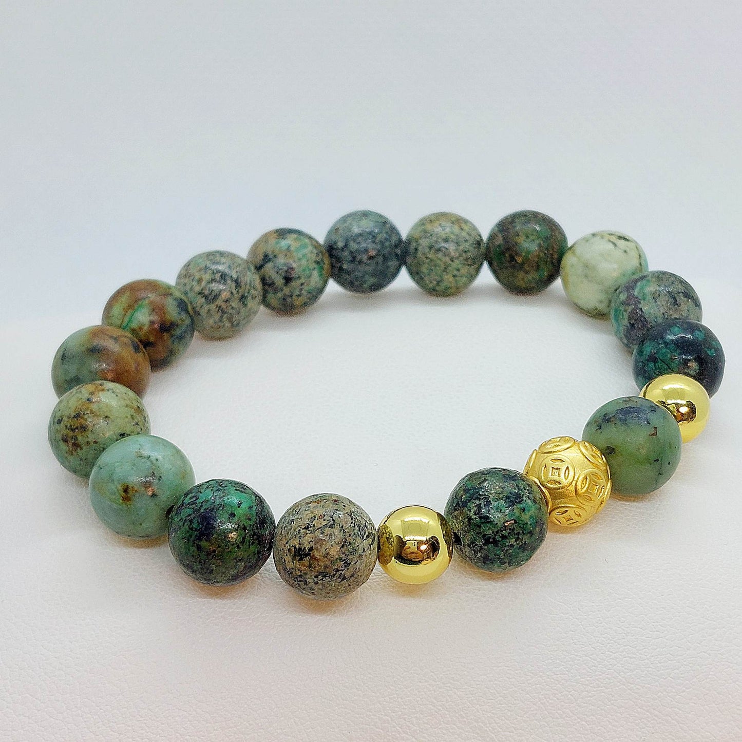 Natural Indian Agate Bracelet in 10mm Stones