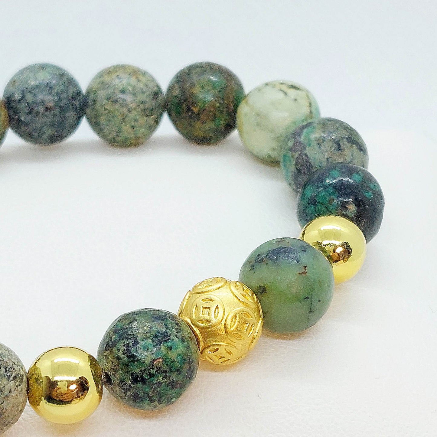 Natural Indian Agate Bracelet in 10mm Stones