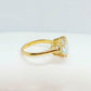 5ct Moissanite Diamond Ring in Solid 18K Gold and Made in Belgium