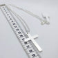 Cross Pendant Necklace in Stainless Steel