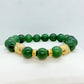 Natural Chinese Jade Bracelet with Buddha Beads in 10mm Stones