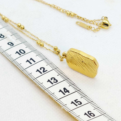 Gladiolus the Flower of the Month August Pendant with Stainless Steel Chain Necklace