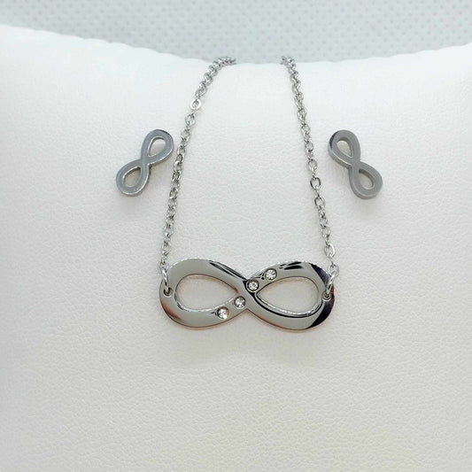 Infinity Mini Set in Silver Stainless Steel