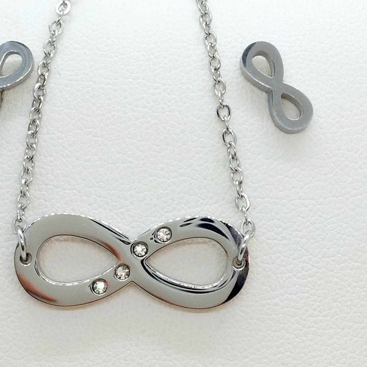 Infinity Mini Set in Silver Stainless Steel