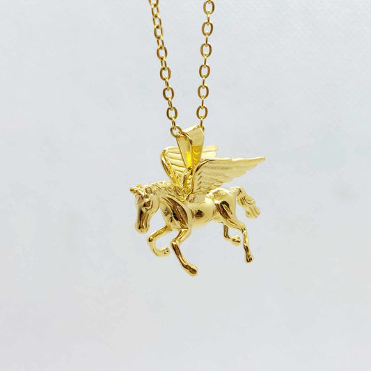 Unicorn Pendant with Stainless Steel Chain Gold Plated