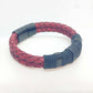 Red Braided Leather Bracelet for Men