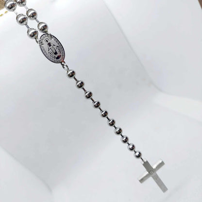 Titanium Rosary Necklace
