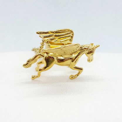 Unicorn Pendant with Stainless Steel Chain Gold Plated