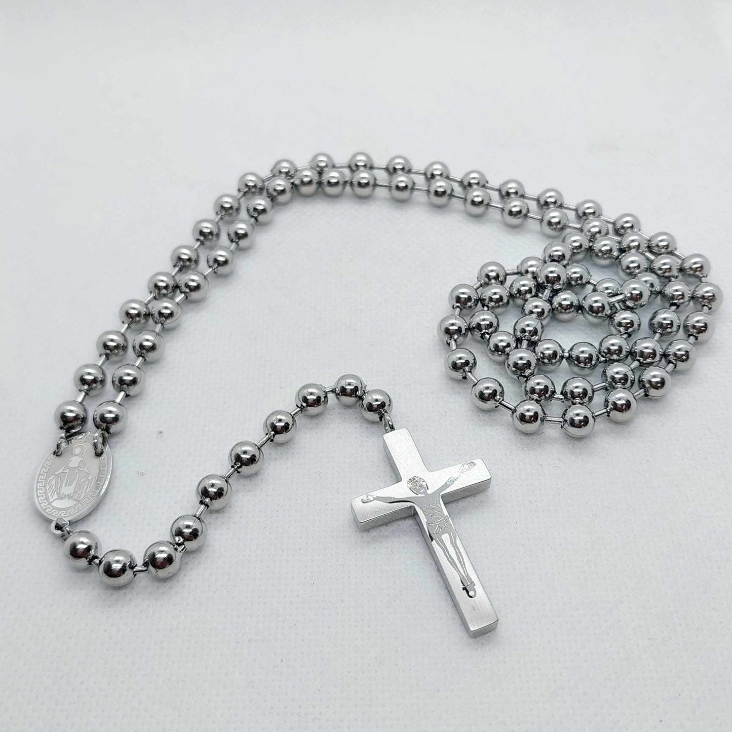 Titanium Rosary Necklace