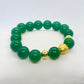 Natural Hetian Jade Bracelet in 10-12 mm Stones