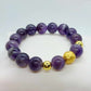 Natural Amethyst Bracelet in 10-12-14 mm Stones