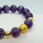 Natural Amethyst Bracelet in 10-12-14 mm Stones