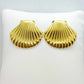 Sea Shell Stud Earrings in Stainless Steel Gold Plated