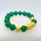 Natural Hetian Jade Bracelet in 10-12 mm Stones