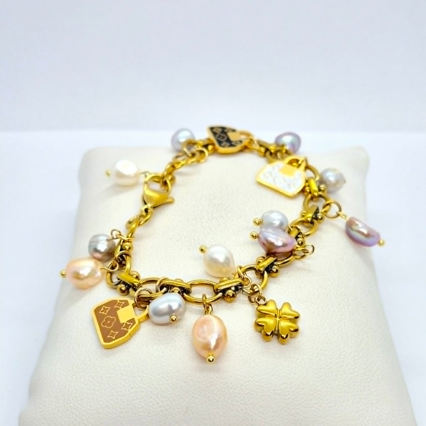 Natural Mixed Irregular Pearl Bracelet