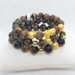 Natural Tiger Eye Bracelet in 10-12mm Stones