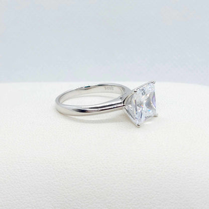 Sona Diamond 3ct Ring in Sterling Silver Lab Created