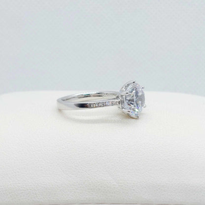 Natural Zircon 3,5ct Ring in Sterling Silver
