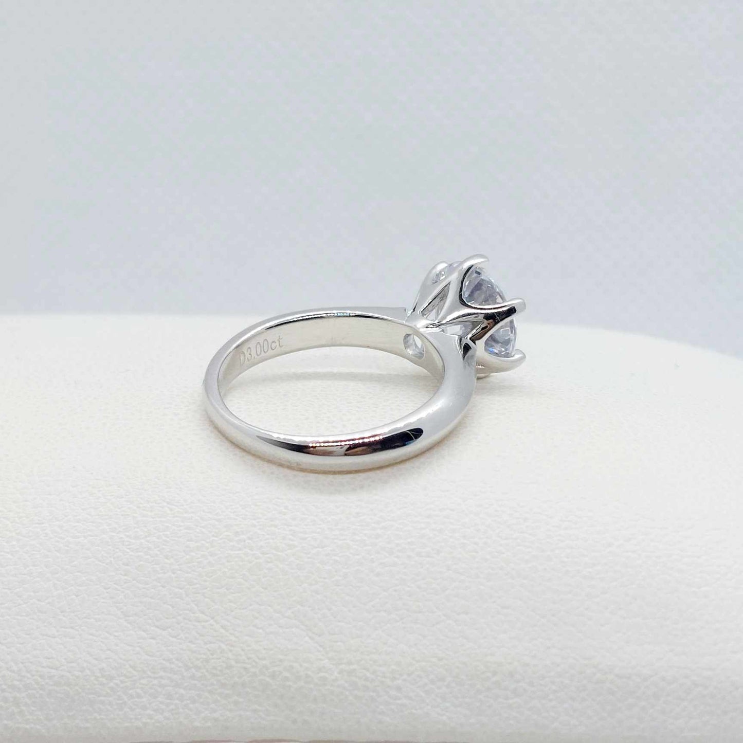 Sona Diamond 3ct Ring in Sterling Silver Lab Created