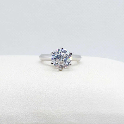 Sona Diamond 3ct Ring in Sterling Silver Lab Created
